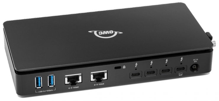 Thunderbolt 5 Dual 10GbE Network Dock rear right